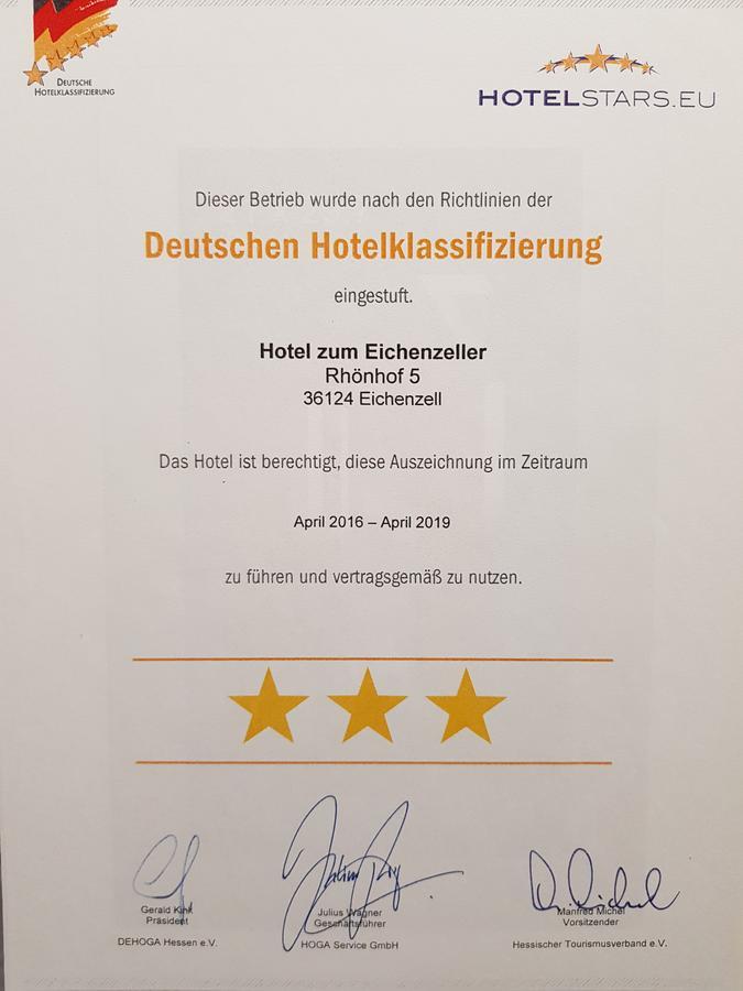 Zum Eichenzeller Hotel Buitenkant foto